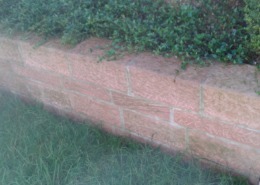 Mauer im Garten